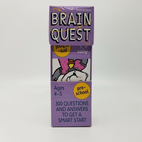 BRAIN QUEST Toys Brain Quest Preschool 30 Questions And Answers